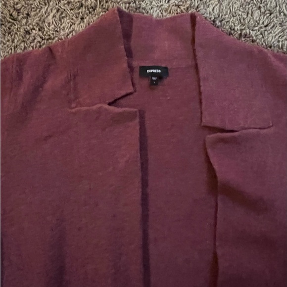 NWOT Express Collared Duster Cardigan, Size L, Color: Ginger #31 - Picture 3 of 7